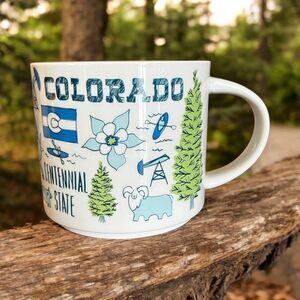 Starbucks COLORADO Been There Series Across the Globe 14oz Coffee Mug EUC